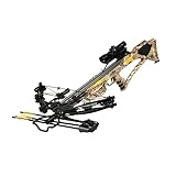 Xpedition Archery Viking X380 Crossbow Package with 4 x 32 Illuminated Scope, 3-Bolt Quiver, Three 20' Bolts, Shoulder Sling, and Cocking Rope