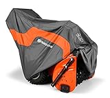 Husqvarna 582846301 Heavy Duty Snow Blower Cover for Most Two-Stage Snow Throwers, Durable, Water-Resistant Snow Blower Accessories, Orange/Gray