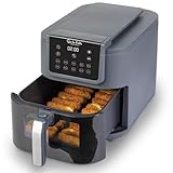 SUR LA TABLE KITCHEN ESSENTIALS 5-in-1 Compact 8-Quart Basket Air Fryer with Window for Easy Viewing, Digital Touchscreen Display with 10-Presets, Air Fry, Bake, Broil and Reheat in Minutes, 1500w