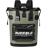 Buffalo Gear Cooler Backpack,18L Leakproof Cooler Bag Insulated Cooler for Picnic Beach Camping Hiking Park Fishing (Army Green)