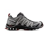 Salomon Men's XA PRO 3D Trail Running Shoes for Men, Monument / Ebony / Red Dahlia, 11