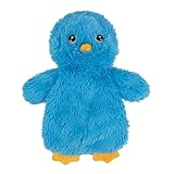 Best Pet Supplies Chicken Crinkle Plush Dog Toys for Interactive Play, Puppy and Senior Indoor Play, Colorful Chicken Toy Shape, Cute and Cuddly - Crinkle Chicken (Blue)