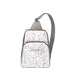 Petunia Pickle Bottom Criss-Cross Sling Bag - Stylish Sling Bag for Women and Men - Adjustable Straps to Custom-Fit - Spacious Main Pocket - Disney’s Playful Pooh