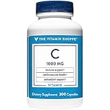The Vitamin Shoppe Vitamin C 1,000MG, Antioxidant That Supports Immune and Cardiovascular Health (300 Capsules)