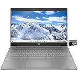 HP Chromebook 14' HD Laptop PC for College Students and Business, Chrome OS, Intel Celeron N4120 Processor, 4GB RAM, 64GB Storage, Bluetooth, Wi-Fi, Modern Gray, Alpacatec 32GB Card
