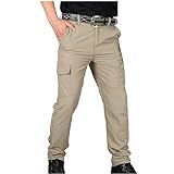 Overstock Deals Men's Cargo Pants Outdoor Active Quick Dry Camping Fishing Pants Workout Regular Straight Stretch Pants with Multi Pockets