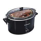 Hamilton Beach Slow Cooker, Extra Large 10 Quart, Stay or Go Portable With Lid Lock, Dishwasher Safe Crock, Black (33195)