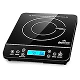 Duxtop Portable Induction Cooktop, Countertop Burner Induction Hot Plate with LCD Sensor Touch 1800 Watts, Black 9610LS BT-200DZ