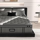 Lechepus Queen Mattress, 14Inch Plush Soft Memory Foam Hybrid Mattress, Queen Size Memory Foam with Pocket Spring Mattresses, Supportive Mattress in Box for Pressure Relief, CertiPUR-US, 10 Years