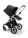 Bugaboo Lynx - The Lightest Full-Size Baby Stroller - All-Terrain with an Effortless Push and One-Handed Steering - Compatible with Bugaboo Turtle One by Nuna Car Seat - Alu/Black