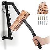 Magula Wall Mounted Wood Splitter，Portable Wall Mounted Kindling Wood Splitter，Wall Mounted Log Splitter for Indoor Outdoor， Firewood Kindling Splitter with Double Lever Design - 5 Year Warranty