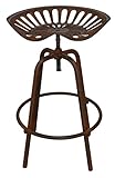 Leigh Country Bronze Tractor Seat Swivel Stool-KD