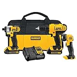 DEWALT 20V MAX Cordless Drill Combo Kit, 3-Tool, Battery and Charger Included (DCK340C2)