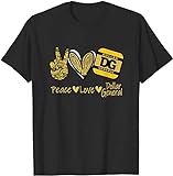 Peace Love Dollar General DG Motivation Inspiration T-Shirt Funny Birthday Cotton Tee Vintage Gift for Men Women Size S-5XL