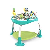 Bright Starts Bounce Bounce Baby 2-in-1 Activity Center Jumper & Table - Playful Pond (Green), 6 Months+