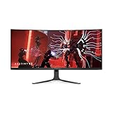 Alienware AW3423DW 34.18-inch Quantom Dot-OLED Curved Gaming Monitor, 3440x1440 pixels at 175Hz, Lunar Light (Renewed)