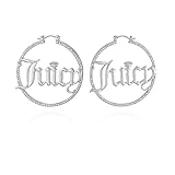 Juicy Couture Goldtone Signature Logo Hoop Earrings For Women