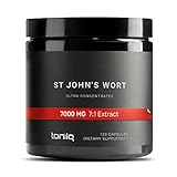 1,000mg Ultra High Strength St. John's Wort Capsules (Non-GMO) - 7X Concentrated Extract - 0.3% Hypericin - Highly Purified and Bioavailable - 120 Capsules