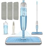 Spray Mops Wet Mops for Floor Cleaning - MEXERRIS Microfiber Dust Mop with 3X Washable Pads Floor Mop with Sprayer Wood Floor Mops Commercial Home Use for Wood Floor Hardwood Laminate Ceramic Tiles