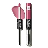 REVLON Liquid Lipstick with Clear Lip Gloss, ColorStay Overtime Lipcolor, Dual Ended with Vitamin E, 005 Infinite Raspberry, 0.07 Fl Oz (Pack of 1)