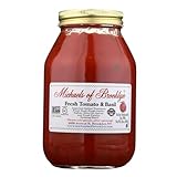 MICHAEL'S OF BROOKLYN Tomatoes & Fresh Basil Pasta Sauce, Non-GMO, Gluten Free, and Yeast Free | Italian Tomato Sauce made with Fresh Basil, Garlic, Olive Oil, and Parsley - 32 oz Jar