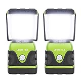 LE 1000LM Battery Powered LED Camping Lantern, Waterproof Tent Light with 4 Light Modes, Camping Essentials, Portable Lantern Flashlight for Camping, Hurricane, Emergency, Hiking, Power Outages