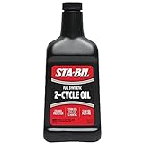 STA-BIL Full Synthetic 2-Cycle Oil - With Fuel Stabilizer For Up To 12 Months Protection - 5 Gallon Multi-Mix - 50:1/40:1 Mix Ratios - Low Smoke Formula, 13 fl. oz. (22404)