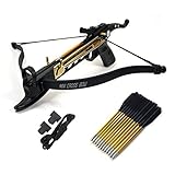 Cobra System Self Cocking Pistol Tactical Crossbow, 80-Pound with 39 arrows, 2 Strings