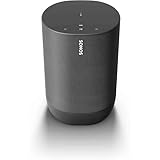 Sonos Move - Battery-powered smart speaker for outdoor and indoor listening, Wi-Fi and Bluetooth with Alexa built-in - Black