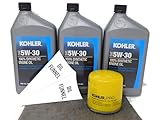Kohler 5W-30 Full Synthetic Oil Change Kit for 17/18/20 kW Residential Generators