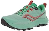 Saucony Women's Peregrine 13 Trail Running Shoe, SPRIG/CANOPY, 7.5