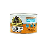 Gorilla Waterproof Patch & Seal Rubberized Sealant Paste, White, 1lb Can (Pack of 1)