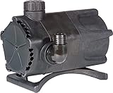 Little Giant WGP-65-PW 115 Volt, 1900 GPH Dual Discharge Direct Drive Submersible Waterfall and Pond Pump, Black, 566409