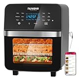 Nuwave Brio 15.5Qt 10-IN-1 Air Fryer Rotisserie Oven, XL Family Size, Even & Crisp AirFry, Reheat, Roast, Dehydrate for Quick Meals, 50°-425°F Control, 100 Presets & 50 Memory, Dishwasher-Safe, 1800W