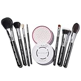 SIGMA Beauty Ultimate Fresh Face Makeup Brush Set – Set of 7 Makeup Brushes and Makeup Brush Cleaning Mat, for Foundation, Highlighter, Contour, Powder, Eyeliner, Eyeshadow and Blending (8 pcs)