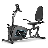 Recumbent Exercise Bike for Home Stationary Bike Sturdy Quiet 8 Levels Exercise Bike Large Comfortable Seat Heart Rate Handle & iPad Holde Recumbent Exercise Bike for Seniors Adult