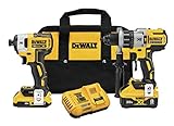 DEWALT 20V MAX XR Cordless Drill Combo Kit, Hammer Drill & Impact Driver with Battery and Charger Included, Power Detect Technology (DCK299D1W1)