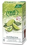 TRUE LIME Water Enhancer, Bulk Dispenser Pack, 0 Calorie Drink Mix Packets, Sugar Free Flavoring Powder, Water Flavo Made with Real Limes, 100 Count (Pack of 1)