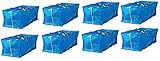 Ikea 901.491.48 Frakta Storage Bag, Blue, 8 Pack