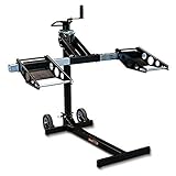 MoJack MJ750XT Riding Lawn Mower Lift: 750lb Capacity, Adjustable Wheel Span, Sturdy Design - Ideal for Lawn Tractors, ZTR Riding Mowers, ATVs, and Motorcycles - Maintenance & Repairs, Black