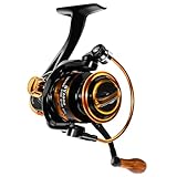 Summer and Centron Spinning Fishing Reels, Perfect for Ultralight Ice Fishing with 12 +1 BB Light Weight, Ultra Smooth Powerful, 5.2:1 High-Speed, Size 1000 Fishing Reel by QINGLER