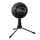 Blue Snowball iCE USB Microphone for PC, Mac, Gaming, Recording, Streaming, Podcasting, with Cardioid Condenser Mic Capsule, Adjustable Desktop Stand and USB Cable, Plug 'n Play - Black