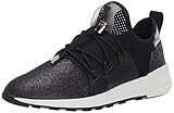 Sergio Rossi Women's Sergio Running Sneaker, Nero/White, 38 Medium EU (8 US)