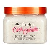 Tree Hut Shea Sugar Scrub Coco Colada, 18 oz, Ultra Hydrating and Exfoliating Scrub for Nourishing Essential Body Care