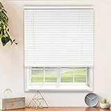 CHICOLOGY Blinds for Windows , Mini Window Door & Shades Camper Horizontal Gloss White, 23'W X 36'H