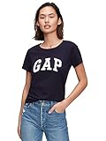 GAP Womens Classic Logo Tee T Shirt, Navy Uniform, Large US