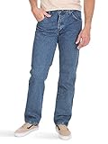 Wrangler Authentics Men's Classic 5-Pocket Regular Fit Cotton Jean, Stonewash Mid, 33W x 30L