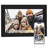 10.1 Inch WiFi Digital Picture Frame, Smart Electronic Digital Photo Frame with Free Storage and 1280 * 800 Touch Screen, Instantly Share Photos and Video