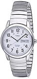 Timex Men's Easy Reader 35mm Day-Date Watch – Silver-Tone Case White Dial with Silver-Tone Expansion Band