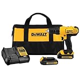 DEWALT 20V Max Cordless Drill/Driver Kit, Includes 2 Batteries and Charger (DCD771C2)